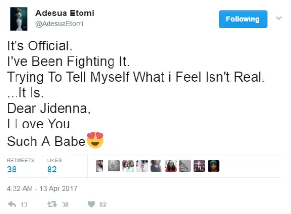See Actress Adesua Etomi